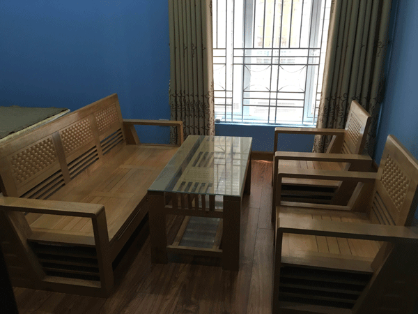 bộ bàn ghế gỗ sồi nga 2