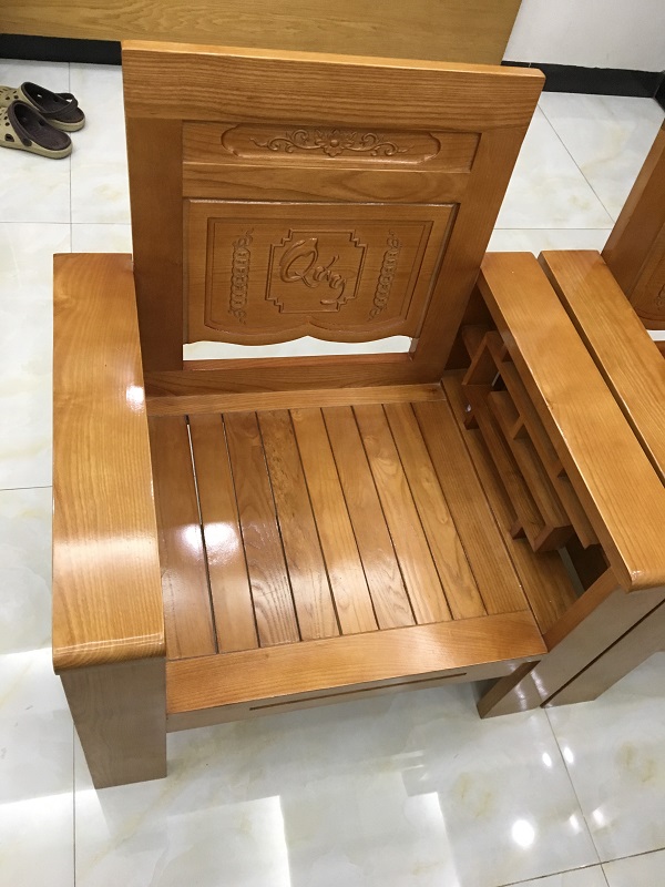 bộ bàn ghế gỗ sồi 2