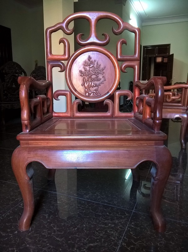 bộ bàn ghế minh móc gỗ hương 1
