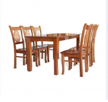 Bộ bàn ghế ăn 6 ghế gỗ xoan đào Hoàng Anh Gia Lai