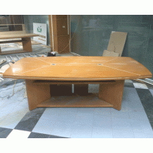 Bàn họp gỗ veneer mới 90%