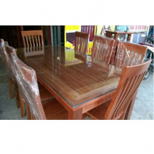 Bộ bàn ghế ăn gỗ xoan đào 8 ghế kt 160x90cm